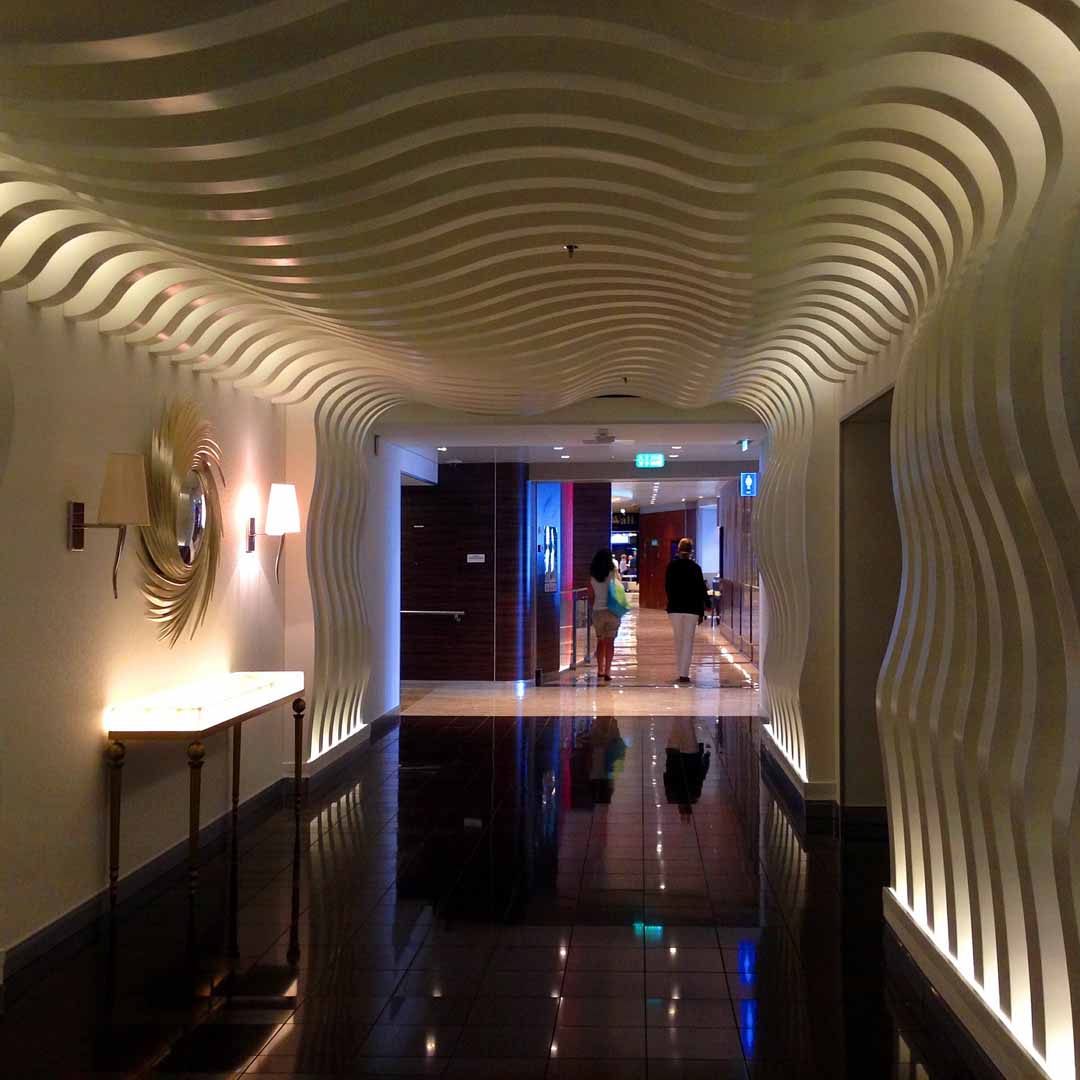 The restaurant entrance, located on Mein Schiff cruise ship